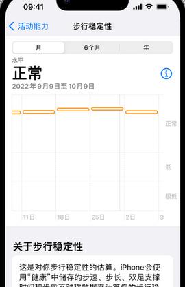 岚山iPhone手机维修如何在iPhone开启'步行稳定性通知'