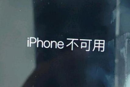 岚山苹果服务网点分享锁屏界面显示“iPhone 不可用”如何解决 